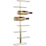 PT LIVING Zidni metalni držač za boce vina u zlatnoj boji broj boca 8 kom Float – | shoptok.hr