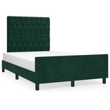  Okvir kreveta bez madraca tamnozeleni 120x190 cm baršunasti | shoptok.hr