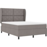 Box Postelja z vzmetnico v taupe barvi, 160x200 cm iz blaga, (22051592) | Shoptok.si