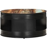 Furnova Klubska mizica črna 68x68x36 cm trden predelan les, (21914504) | Shoptok.si