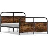  Metalni okvir kreveta bez madraca boja hrasta 140x190 cm | shoptok.hr