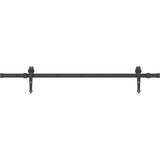 Pribor za klizna vrata 152,5 cm čelični crni | shoptok.hr