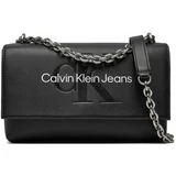 Calvin Klein Jeans Torba za na rame svijetlosiva / crna