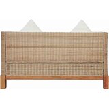  2-dijelni set sofa od prirodnog ratana s jastucima Smeđa | Shoptok.si