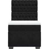  Box spring krevet s madracem crni 100x200 cm baršunasti | shoptok.hr