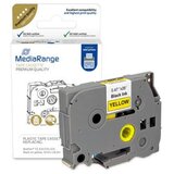 Mediarange Kaseta s trakom za tiskalnike etiket - Brother TZ-631 / TZe-631, trajno lepilo, 12mm, 8m, laminiran, rumen trak, črn izpis | Shoptok.si