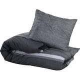  Set posteljine za poplun tamnosivi 140 x 200 cm pamučni200x200 | shoptok.hr
