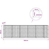  Gabion s žicom debljine 3,5 mm i mrežom 10x10 cm 550x30x150 cm | shoptok.hr