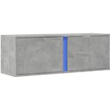  Zidni TV ormarić s LED svjetlima siva boja betona 100x31x35 cm | shoptok.hr