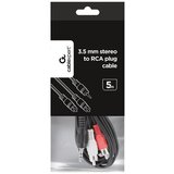 Gembird kabl GEMBIRD CCA-458-5M, 3,5mm stereo to 2 phono, 5m | Eponuda.ba