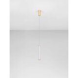 Nova Luce Metalna LED viseća svjetiljka s mogućnosti zatamnjivanja mat zlatna sa sjenilom od akrilnog stakla ø 6 cm Pheme – | shoptok.hr