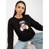 Lily Rose Sweatshirt-EM-BL-HS-21-538.31P-black | Shoptok.si