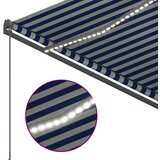  Automatska tenda sa senzorom LED 300x250 cm plavo-bijela | shoptok.hr