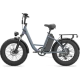 Električno kolo E20 Pro, 20-palčno debelo kolo, 48 V 15,6 Ah odstranljiva baterija, siva, (5000255683)