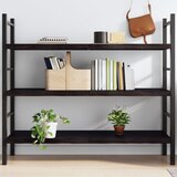 Maison Chic Stenska polica - Viseča Polica temno rjava 140x50x(2-4) cm trdna hrastovina, (21784549) | Shoptok.si
