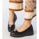 Gemre Black platform shoes with rhinestone decoration Patos | Shoptok.si
