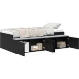  Krevet s pohranom Crni hrast 75x190 cm | shoptok.hr