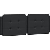 Maison Chic posteljno vzglavje - vzglavna omarica - vzglavna stranica črna 140 cm umetno usnje, (21704345) | Shoptok.si