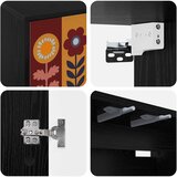  ormar za montažu na zid ESSEN 69 x 33 x 40 cm Crni hrast | shoptok.hr