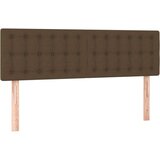  Box spring postelja z vzmetnico LED temno rjava 140x1 | Shoptok.si