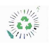 Roler gel 0,5mm steklenička do svinčnika begreen pilot bl-b2p-5-bg-ff-l modra Slike