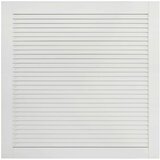 vidaXL vrata sa žaluzinama 4 kom masivna borovina bijela 39,5x39,4 cm | shoptok.hr