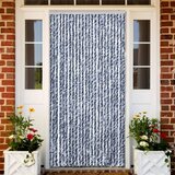  Zastor protiv insekata plavo-bijelo-srebrni 100 x 220 cm šenil | Eponuda.com