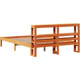  Okvir kreveta bez madraca voštano smeđi 140x190 cm od borovine | shoptok.hr