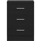  Noćni ormarići 2 kom. crni hrast 38x35x55 cm inženjerski drvo | Eponuda.com