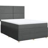  Okvir kreveta s oprugama i madrac svjetlosivi 140x200cm tkanina | shoptok.hr