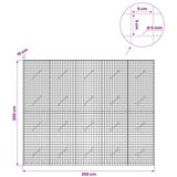  Gabion s žicom debljine 5 mm i mrežom 5x5 cm 250x10x200 cm - 10 cm 200 cm 250 cm | shoptok.hr