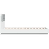  Okvir za krevet s uzglavljem i LED svjetlima bijeli 90x190 cm | Eponuda.com