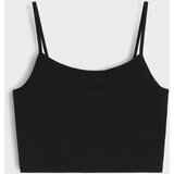 Sinsay Crop top u stilu negližea | shoptok.hr
