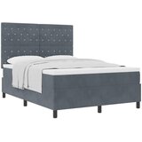  Krevet s opruga kutije Tamno siva 160 x 200 cm Baršun | shoptok.hr