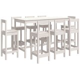  9-dijelni barski set bijeli od masivne borovine | shoptok.hr