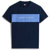 Tommy Jeans Majica mornarska / safir / bela | Shoptok.si