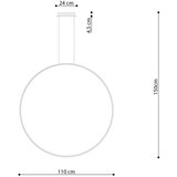  Obesna svetilka RIO 110 bela 3000K, (21348014) | Shoptok.si