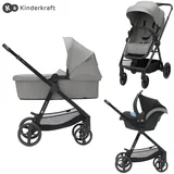 Kinderkraft Kolica NEWLY 3u1 MINK PRO, moonlight grey