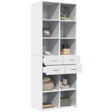  Visoka komoda bijela 70 x 42,5 x 185 cm od konstruiranog drva | shoptok.hr