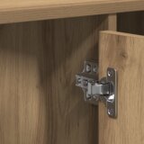 vidaXL Kabinet pod umivalnikom Umetni hrast 91x35x60 cm Inženirski les | Shoptok.si