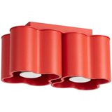 Sollux Lighting Stropna svetilka OVIO 2 rdeča GU10, (5000500022) | Shoptok.si