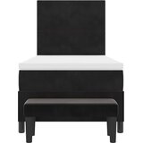  Krevet s opruga kutije s uzglavljem Crna 200 x 80 cm Baršun | shoptok.hr