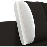 SOFA za 3 osobe Crna 222 x 81 x 89 cm Baršun | shoptok.hr