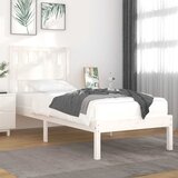  Okvir za krevet od masivne borovine bijeli 90 x 200 cm | shoptok.hr