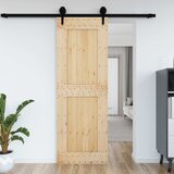  Vrata NARVIK 80 x 210 cm Čvrsta borovina (neobrađena) Prirodna | shoptok.hr