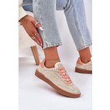 D.Franklin Suede Sports Shoes Sneakers Women Beige | Shoptok.si