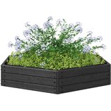 Povišena gredica Crna 148 x 129 x 25 cm PP | shoptok.hr