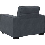  3-dijelni set sofa s jastucima, tamno sivi baršun | shoptok.hr