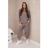 Kesi Włoski Set of new punto sweatshirt pants fango | Shoptok.si