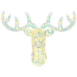 vidaXL Jelenova sani Toplo bela 60 cm PET | Shoptok.si